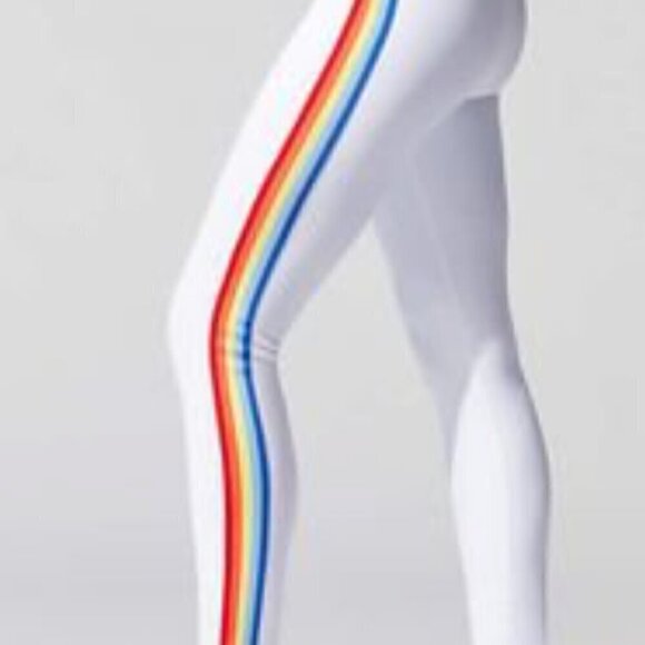NEW SPIRITUAL GANGSTER - RAINBOW STRIPE LEGGINGS - SIZE SMALL MEDIUM - Picture 5 of 5